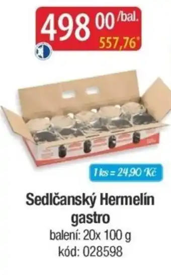 Qanto Sedlčanský Hermelín gastro nabídka