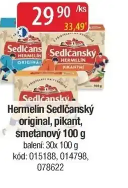 Qanto Hermelín Sedlčanský original, pikant, smetanový nabídka