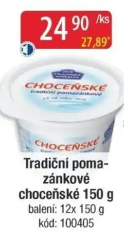Qanto Tradiční pomazánkové choceňské nabídka