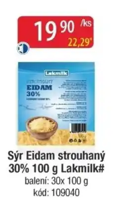 Qanto Sýr Eidam strouhaný 30% Lakmilk# nabídka