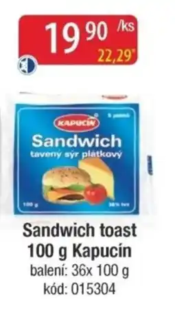 Qanto Sandwich toast Kapucín nabídka