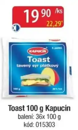 Qanto Toast Kapucín nabídka