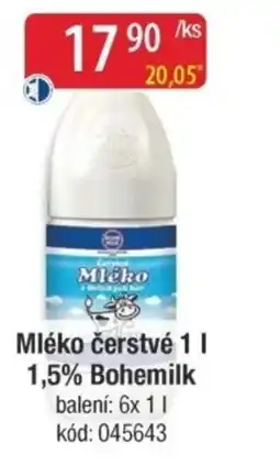 Qanto Mléko čerstvé 1,5% Bohemilk nabídka
