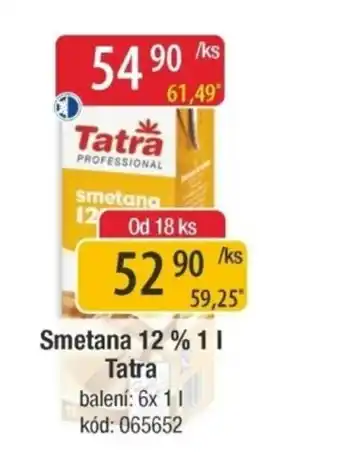 Smetana 12% Tatra