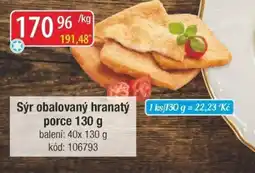 Qanto Sýr obalovaný hranatý porce nabídka