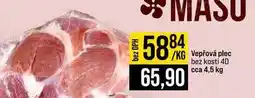 Jip Vepřová plec bez kosti 4D cca 4,5 kg 1kg nabídka