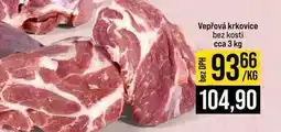 Jip Vepřová krkovice bez kosti cca 3 kg 1kg nabídka