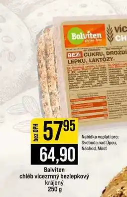 Jip Balviten chléb vícezrnný bezlepkový krájený nabídka