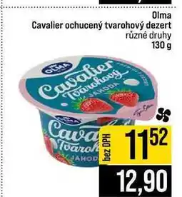 Jip Olma Cavalier ochucený tvarohový dezert různé druhy nabídka