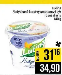 Jip Lučina Nadýchaná čerstvý smetanový sýr různé druhy nabídka