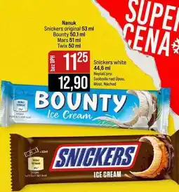 Jip Nanuk Snickers original 53 ml Bounty 50,1 ml Mars 51 ml Twix 50 ml nabídka