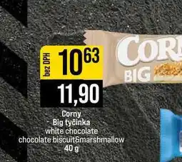 Jip Corny Big tyčinka white chocolate chocolate biscuit&marshmallow nabídka
