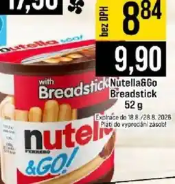 Jip Nutella&Go Breadstick nabídka