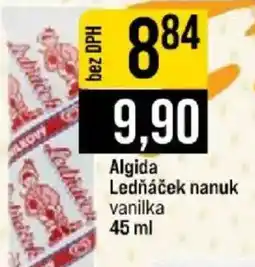 Jip Algida Ledňáček nanuk vanilka nabídka