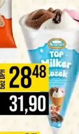 Jip Top Milker kornout smetana+čokoláda+jahoda nabídka