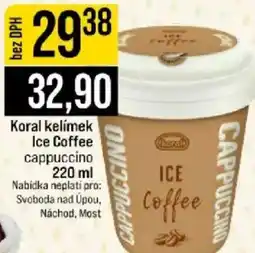 Jip Koral kelímek Ice Coffee cappuccino nabídka