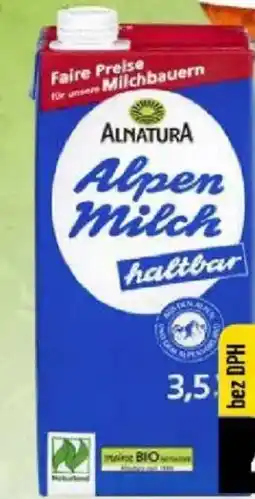 Jip Alnatura alpské mléko trvanlivé nabídka