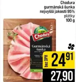 Jip Chodura gurmánská šunka nejvyšší jakosti 95% plátky nabídka