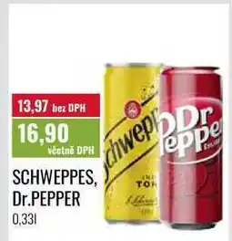 Ratio SCHWEPPES, Dr.PEPPER nabídka