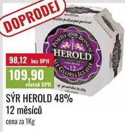 Ratio SÝR HEROLD 48% 12 měsíců cena za nabídka