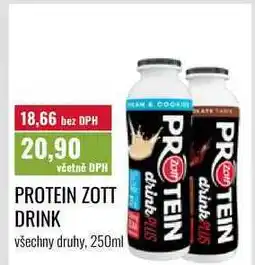 Ratio PROTEIN ZOTT DRINK nabídka