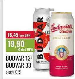 Ratio BUDVAR 12° nabídka