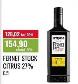 Ratio FERNET STOCK CITRUS 27% nabídka