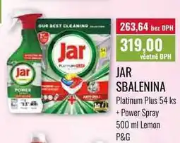 Ratio JAR SBALENINA Platinum Plus 54 ks Power Spray 500 ml Lemon nabídka