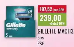 Ratio GILLETTE MACH3 5ks nabídka