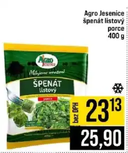 Jip Agro Jesenice špenát listový porce nabídka