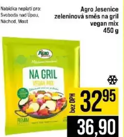 Jip Agro Jesenice zeleninová směs na gril vegan mix nabídka