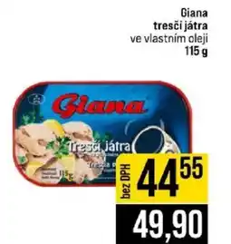 Jip Giana tresčí játra ve vlastním oleji nabídka
