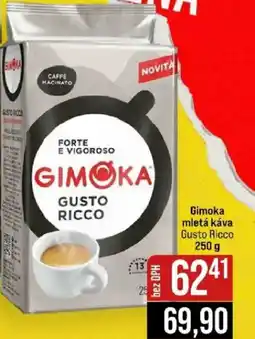 Jip Gimoka mletá káva Gusto Ricco nabídka