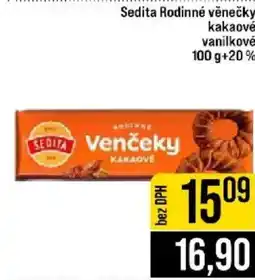Jip Sedita Rodinné věnečky kakaové vanilkové nabídka