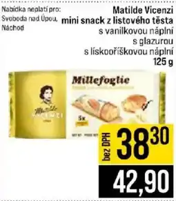 Jip Matilde Vicenzi mini snack z listového těsta nabídka