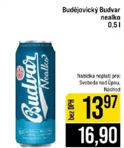 Jip Budějovický Budvar nealko nabídka