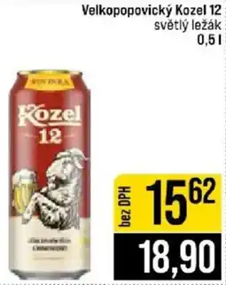 Jip Velkopopovický Kozel 12 světlý ležák nabídka