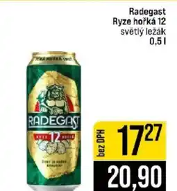 Jip Radegast Ryze hořká 12 světlý ležák nabídka