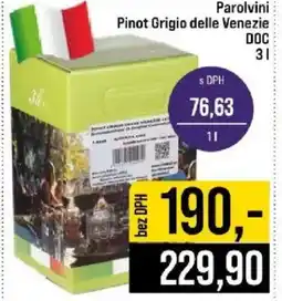 Jip Parolvini Pinot Grigio delle Venezie DOC nabídka