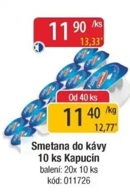 Qanto Smetana do kávy 10 ks Kapucín nabídka