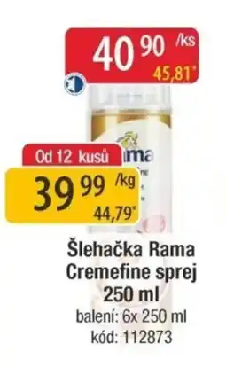 Qanto Šlehačka Rama Cremefine sprej nabídka