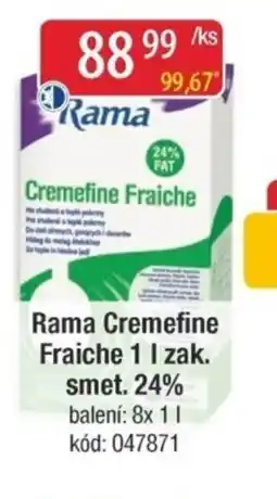 Qanto Rama Cremefine Fraiche zak. smet. 24% nabídka
