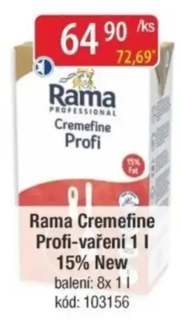 Qanto Rama Cremefine Profi-vaření 15% New nabídka