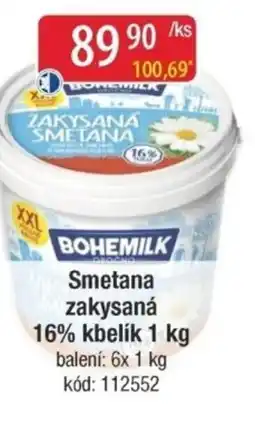 Qanto BOHEMILK Smetana zakysaná 16% kbelík nabídka