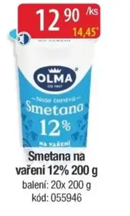 Qanto OLMA Smetana na vaření 12% nabídka