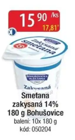 Qanto Smetana zakysaná 14% Bohušovice nabídka