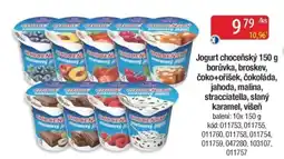 Qanto Jogurt choceňský borůvka, broskev, čoko+oříšek, čokoláda, jahoda, malina, stracciatella, slaný karamel, višeň nabídka