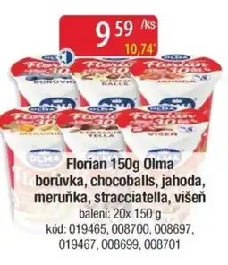 Qanto Florian Olma borůvka, chocoballs, jahoda, meruňka, stracciatella, višeň nabídka