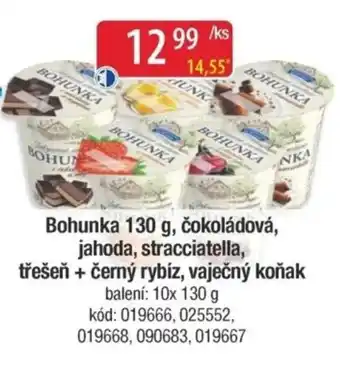 Qanto Bohunka ,čokoládová, jahoda, stracciatella, třešeň + černý rybíz, vaječný koňak nabídka