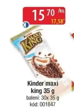 Qanto Kinder maxi king nabídka